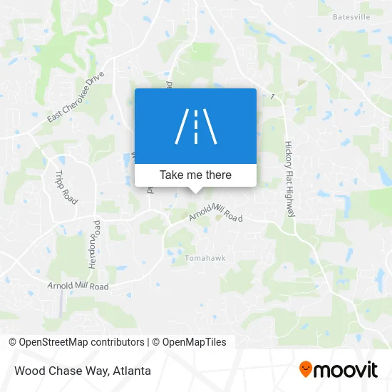 Wood Chase Way map