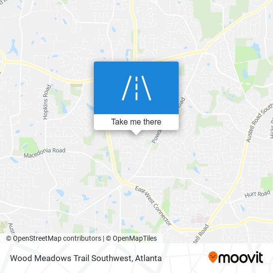 Mapa de Wood Meadows Trail Southwest