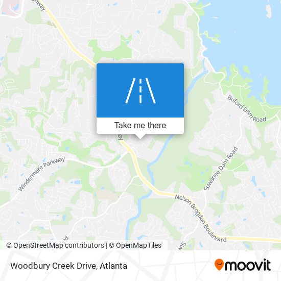 Woodbury Creek Drive map