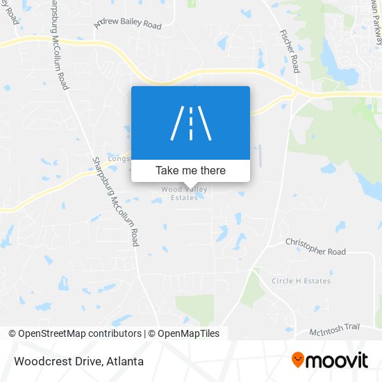 Mapa de Woodcrest Drive