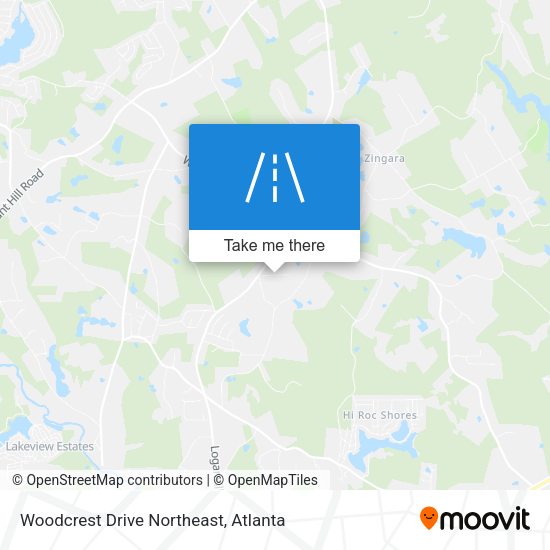 Woodcrest Drive Northeast map