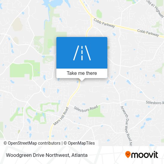 Woodgreen Drive Northwest map