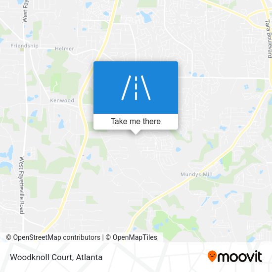Mapa de Woodknoll Court
