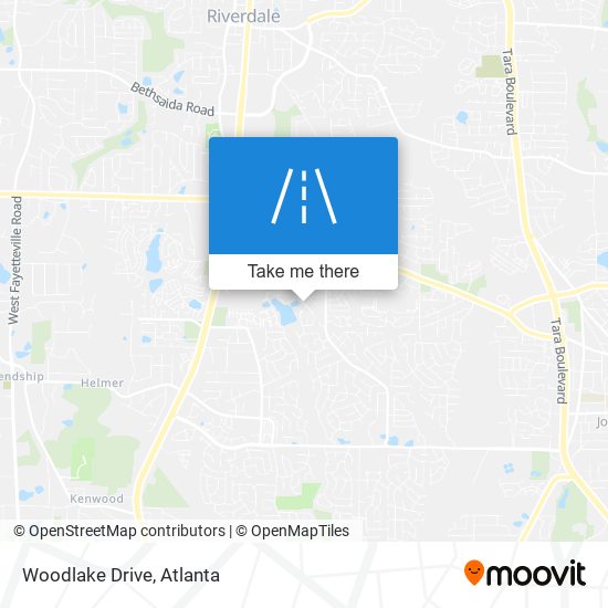 Woodlake Drive map