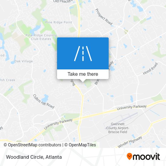 Mapa de Woodland Circle