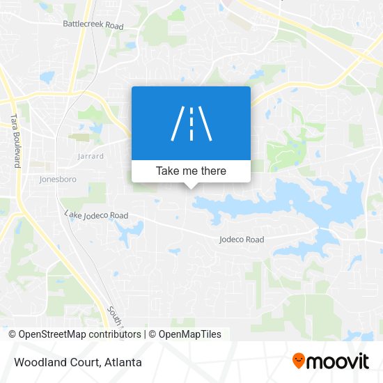 Mapa de Woodland Court
