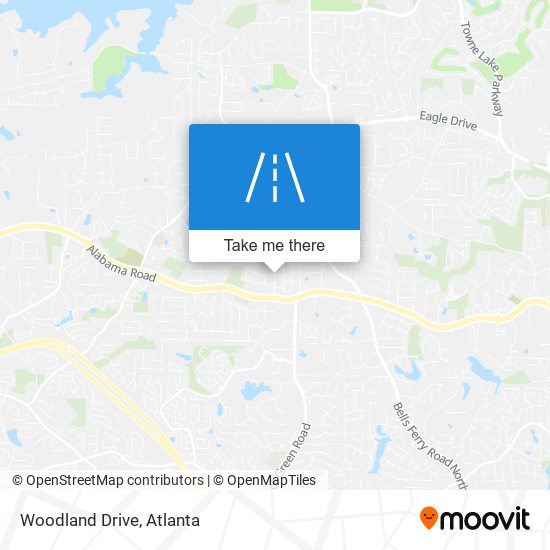Mapa de Woodland Drive