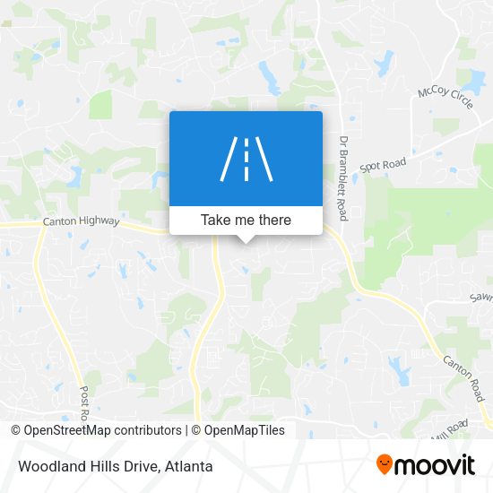 Mapa de Woodland Hills Drive