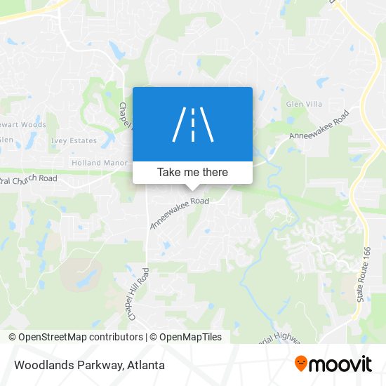 Mapa de Woodlands Parkway