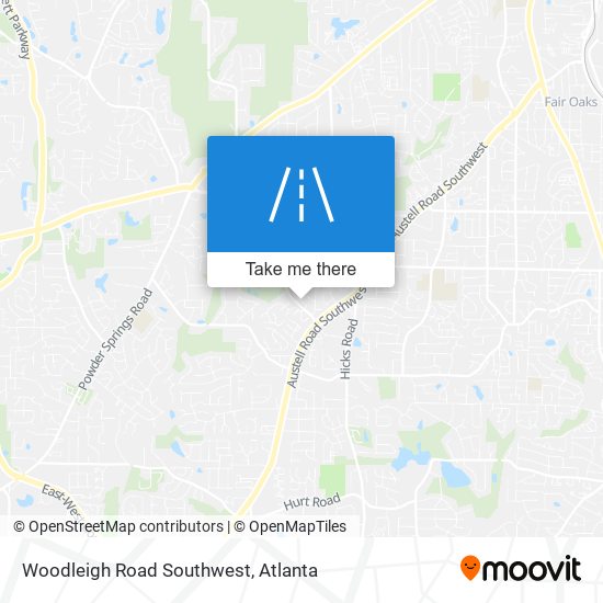 Mapa de Woodleigh Road Southwest