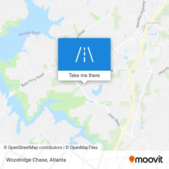 Woodridge Chase map