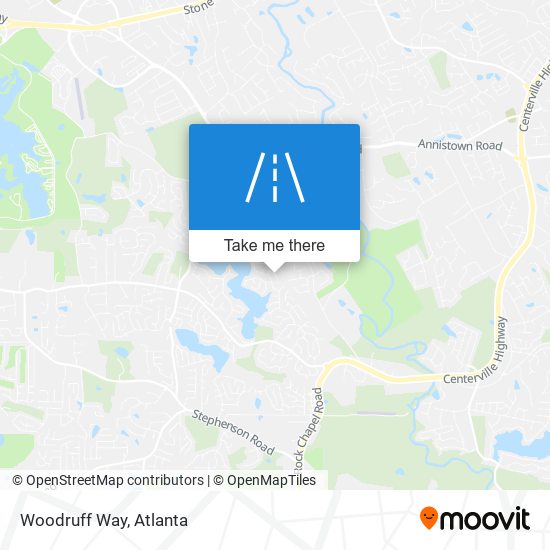 Woodruff Way map