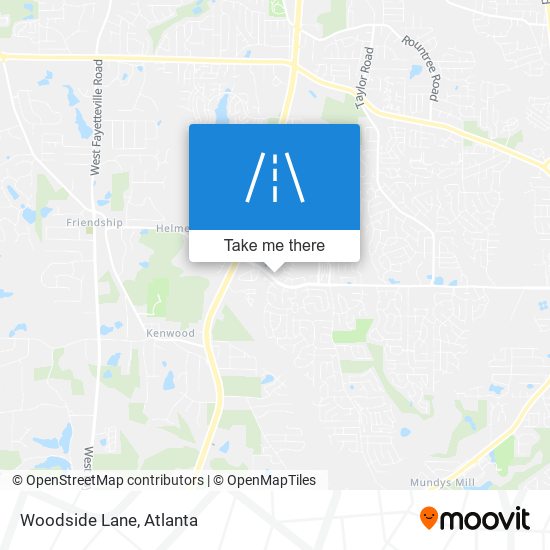 Woodside Lane map
