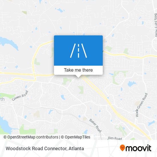 Mapa de Woodstock Road Connector