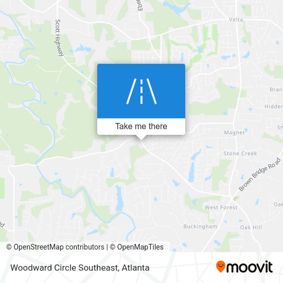 Woodward Circle Southeast map