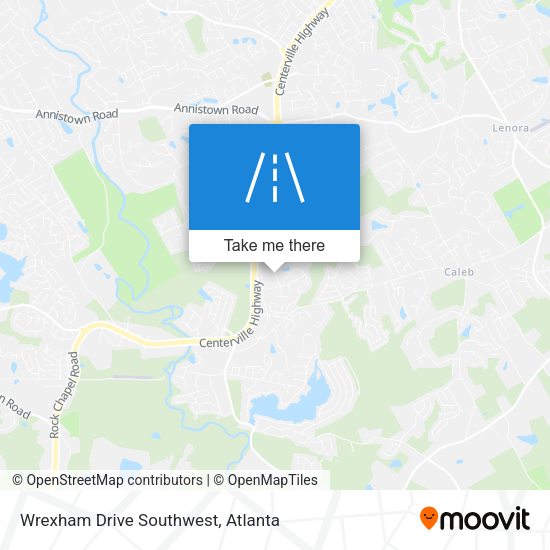Wrexham Drive Southwest map