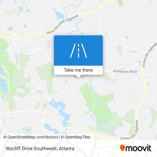 Mapa de Wycliff Drive Southwest