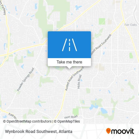 Wynbrook Road Southwest map