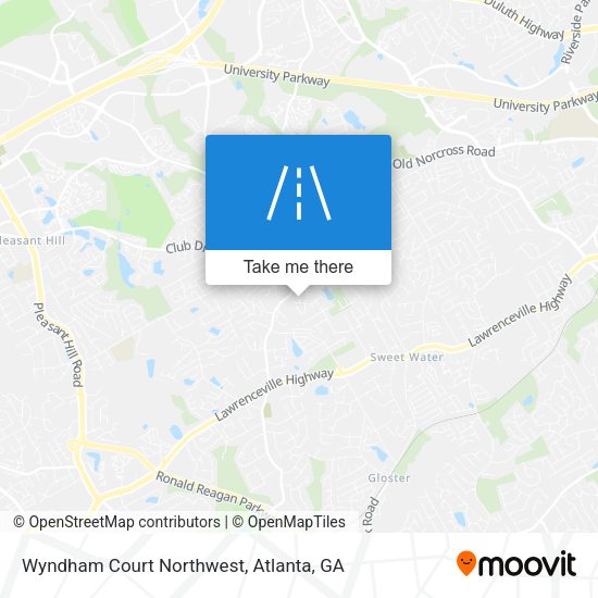 Mapa de Wyndham Court Northwest
