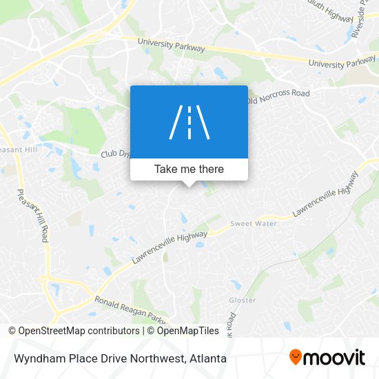 Wyndham Place Drive Northwest map