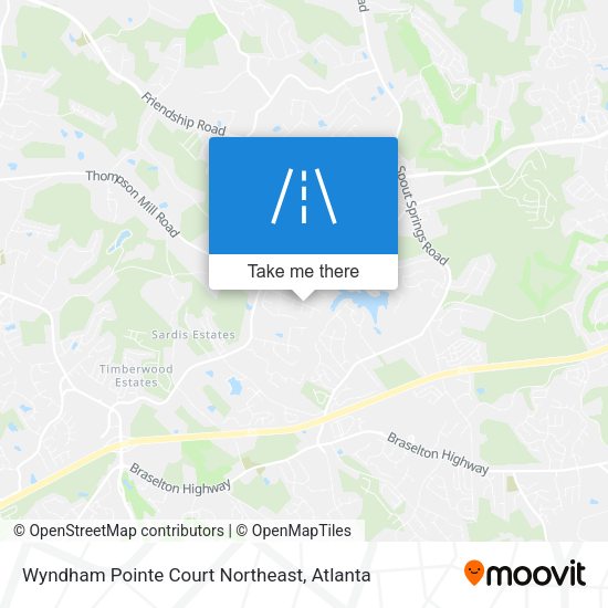 Wyndham Pointe Court Northeast map