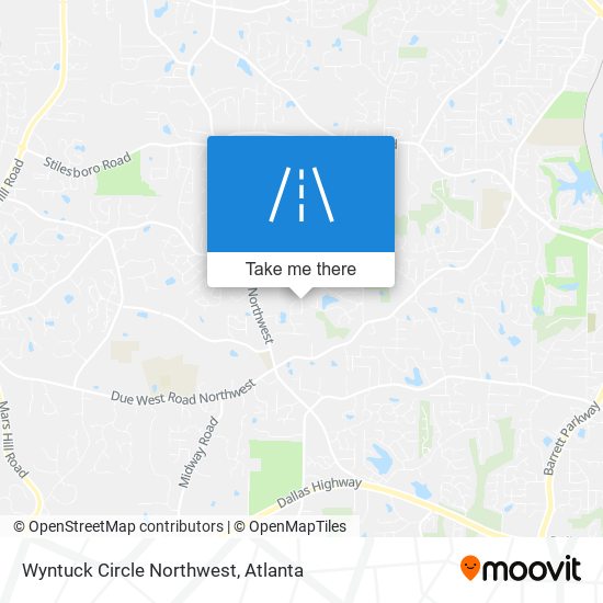 Wyntuck Circle Northwest map