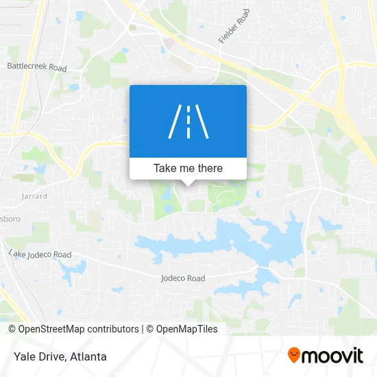 Yale Drive map