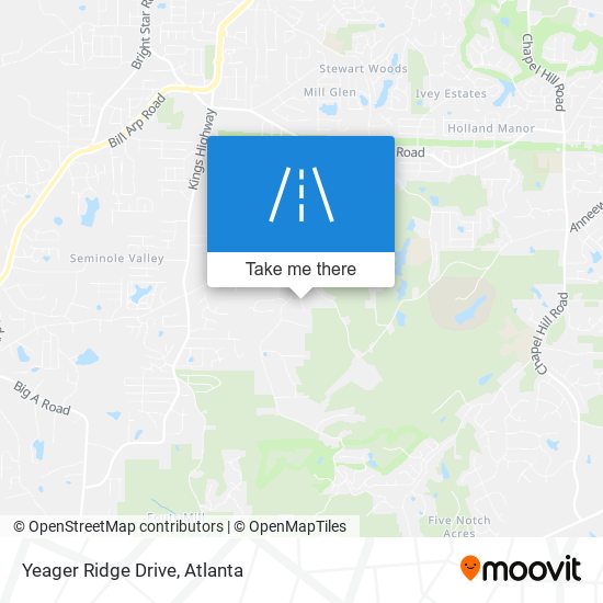 Yeager Ridge Drive map