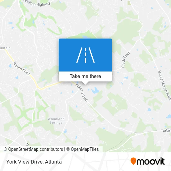 York View Drive map