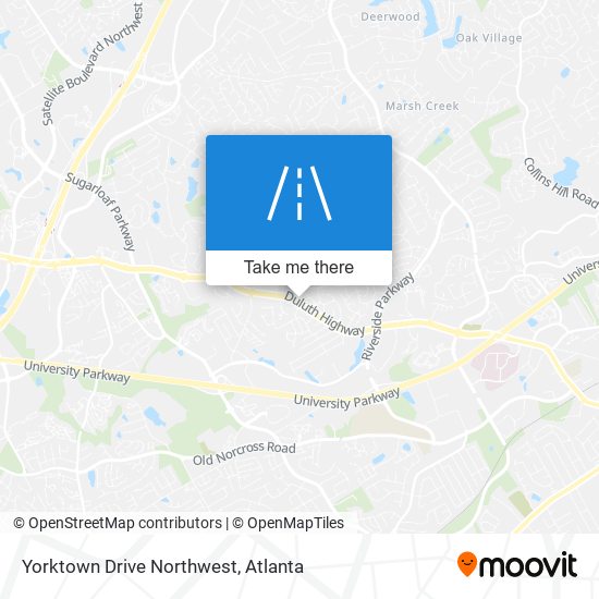 Yorktown Drive Northwest map