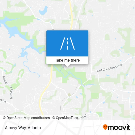 Alcovy Way map