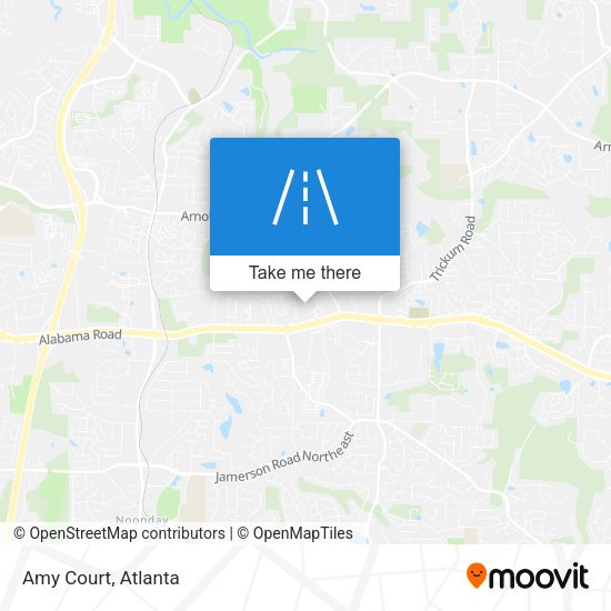 Mapa de Amy Court