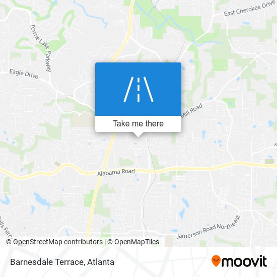 Mapa de Barnesdale Terrace