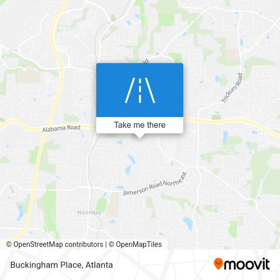 Buckingham Place map