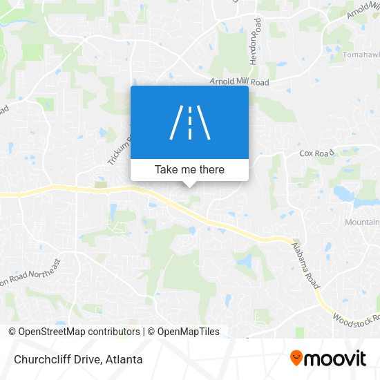 Mapa de Churchcliff Drive
