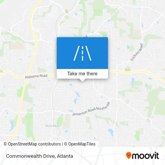 Mapa de Commonwealth Drive