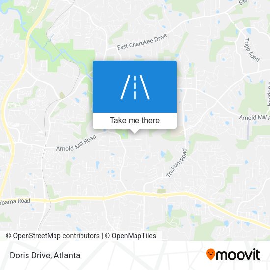 Mapa de Doris Drive