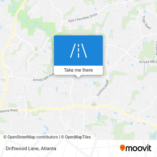 Mapa de Driftwood Lane