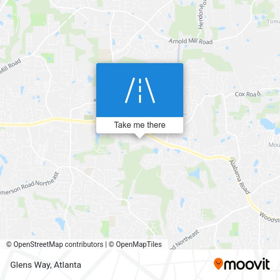 Mapa de Glens Way