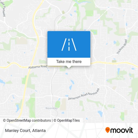 Mapa de Manley Court