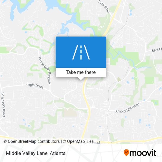 Mapa de Middle Valley Lane