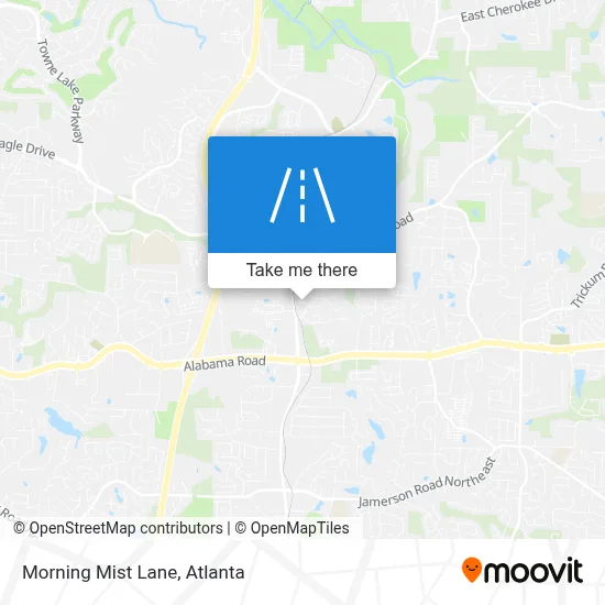 Morning Mist Lane map