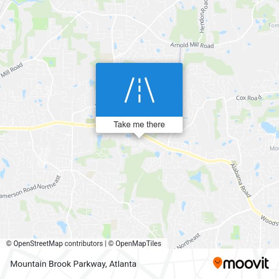 Mapa de Mountain Brook Parkway
