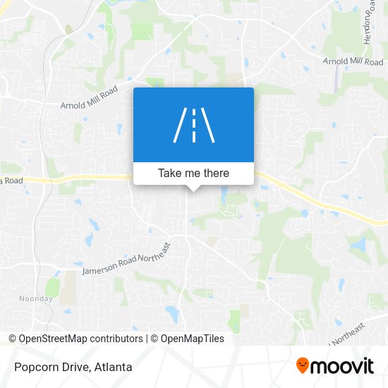 Popcorn Drive map