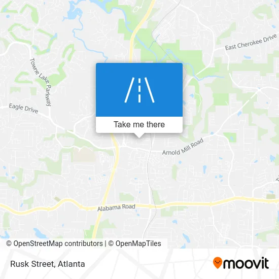 Rusk Street map