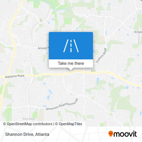 Mapa de Shannon Drive