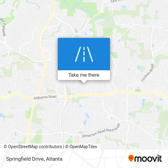 Springfield Drive map