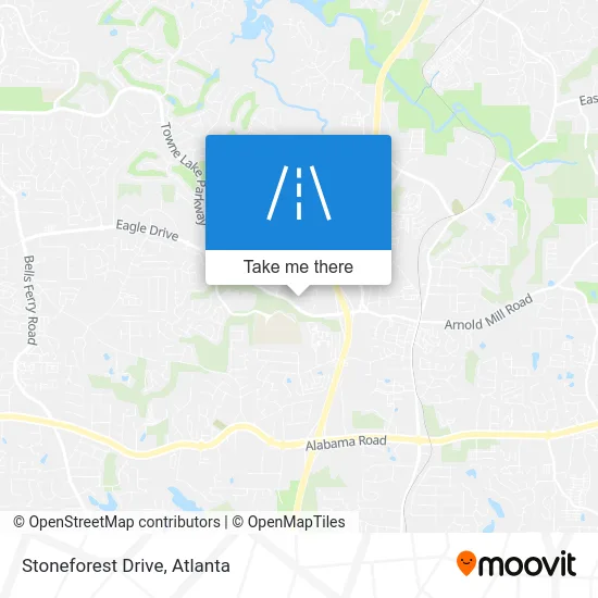 Stoneforest Drive map