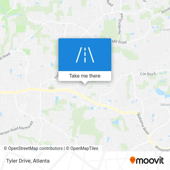 Tyler Drive map
