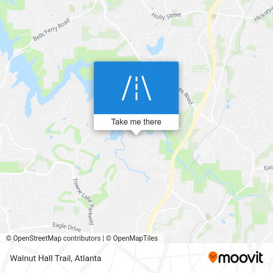 Mapa de Walnut Hall Trail